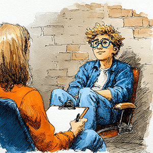 adolescent avec son psy