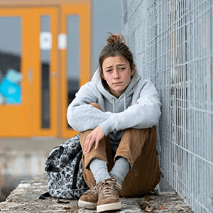 jeune fille ghostée