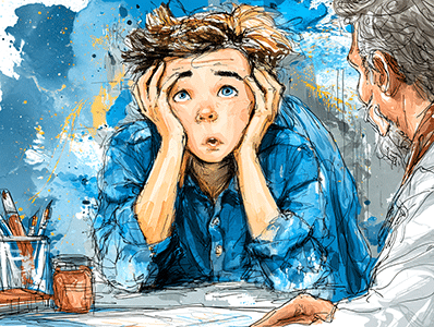 adolescent qui se confie