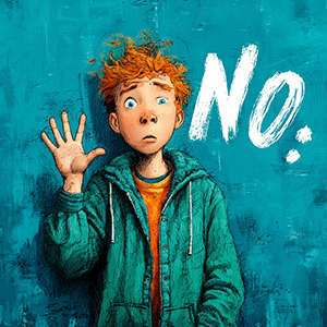 illustration-jeune-garçon-qui-dit-non